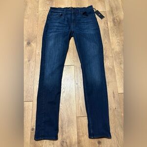 7 For All Mankind Paxtyn Mens Skinny Jeans 34X34 dark Luxe Performance Denim